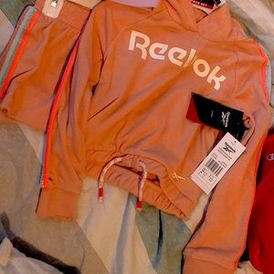 Two Reebok 2 piece outfit kids size 5